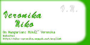 veronika miko business card